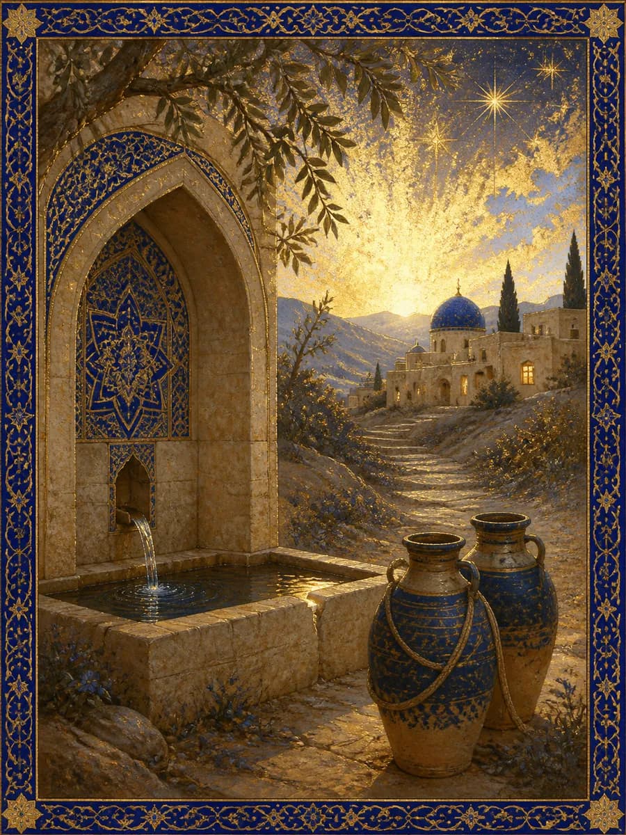 Editorial portrait for The Daughters of Shuayb (at the well of Madyan): Modest strength