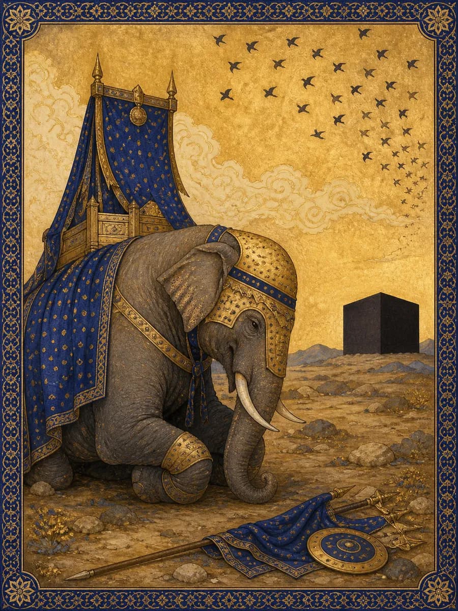 Editorial portrait for The Elephant of Abraha: Creature portrait
