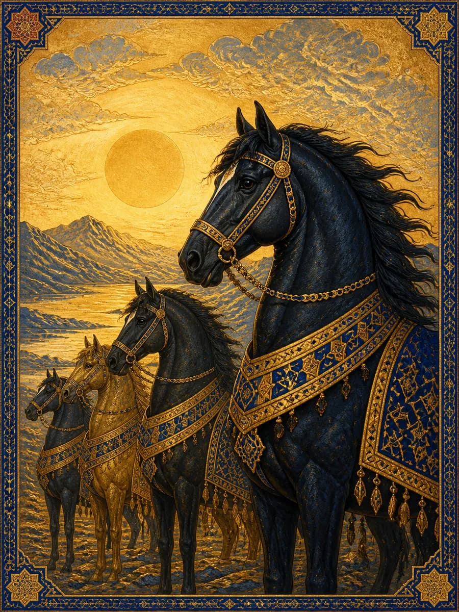 Editorial portrait for The Horses of Sulayman: Creature portrait