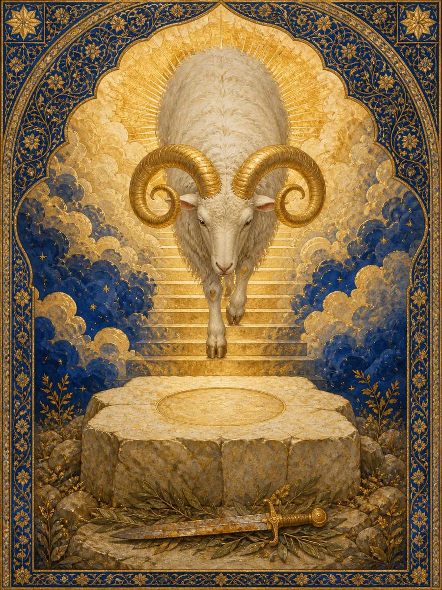 Editorial portrait for The Ram of the Ransom: Creature portrait