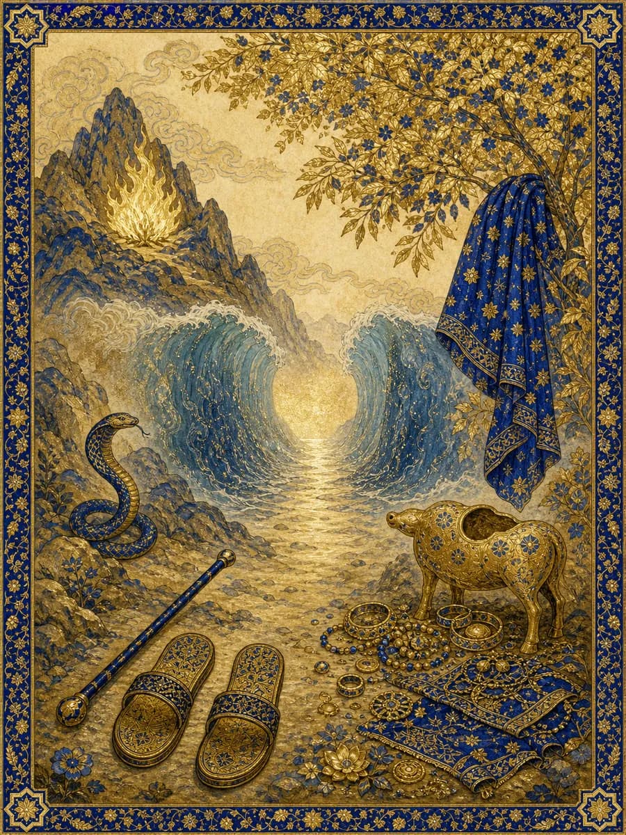 Illuminated painting for sura Taa-Haa