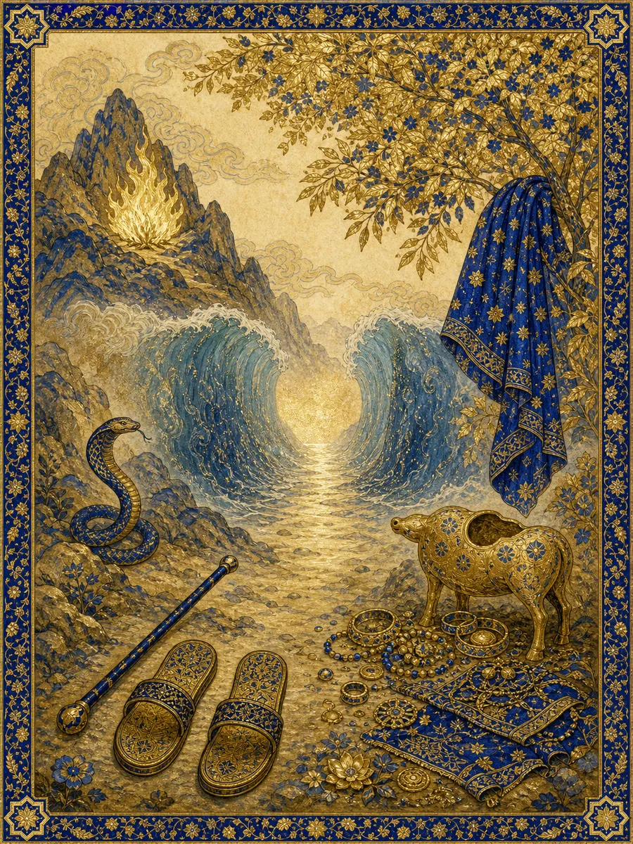 Editorial illuminated painting for Taa-Haa, sura 20